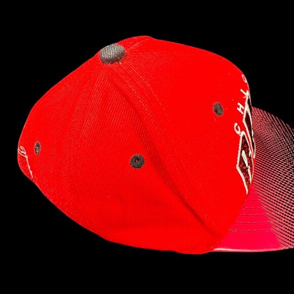 Chicago Bulls - Mitchell & Ness Hardwood Classic - NBA Snapback Hat Cap - Red - Picture 7 of 13